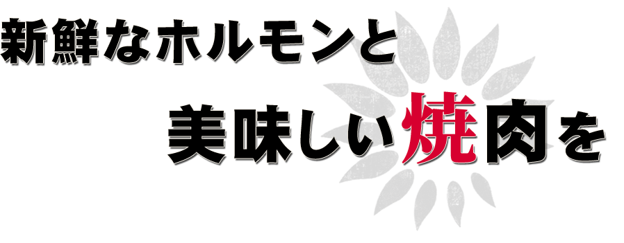 新鮮なホルモンと美味しい焼肉を