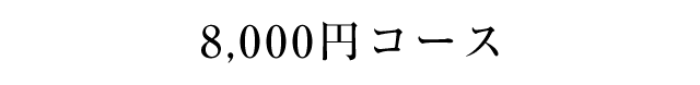 8,000円コース